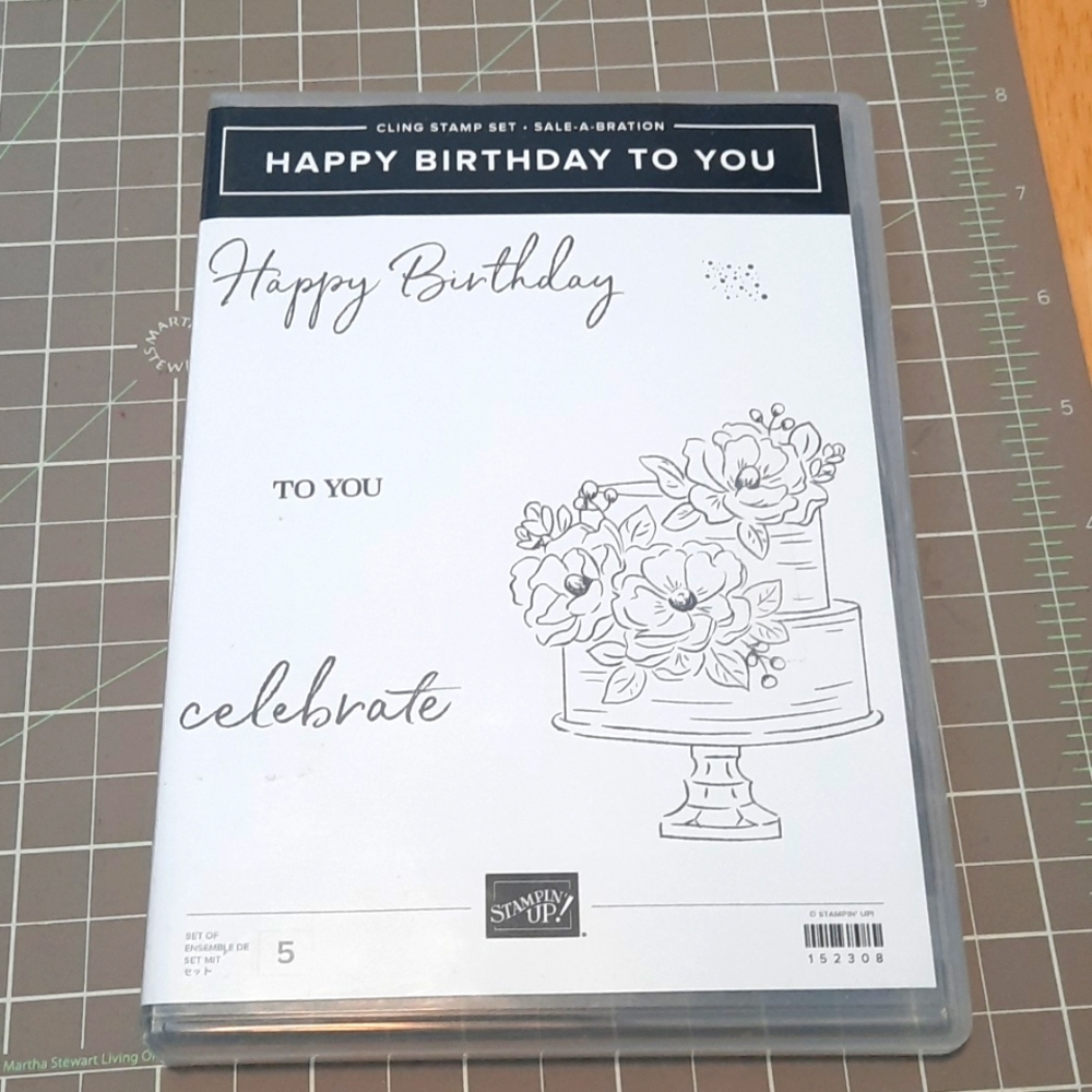 Happy Birthday to You cling rubber stamp set